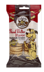 Exclusively Dog Dog Treats, Sandwich Cremes, Peanut Butter Flavor
