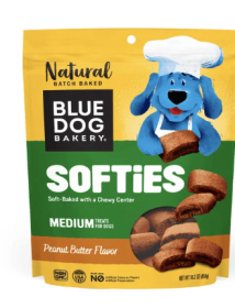 Blue Dog Bakery Softies Peanut Butter, Medium Treats for Dogs